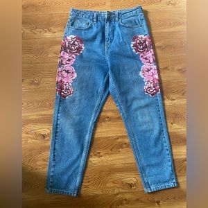 Top shop jeans mom 28 flowers